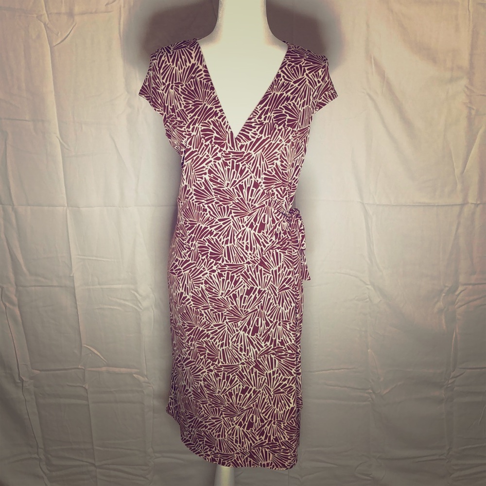 BCBG patterned wrap dress